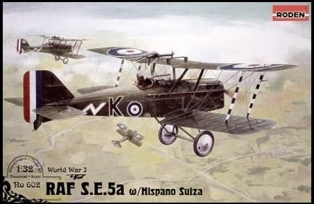 1/32 Roden Se5a WWI RAF Fighter w/Hispano Suiza Engine - Squadron.com
