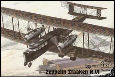 1/72 Roden Zeppelin Staaken R VI (Schutte-Lanz Built R27/16) WWI