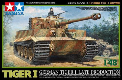 1/48 Tamiya German Tiger I Late Plastic Model Kit - Squadron.com