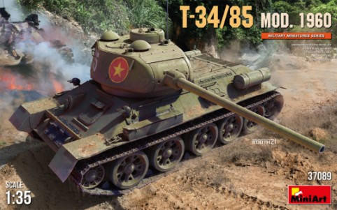1/35 Miniart T34/85 Mod 1960 Tank - Squadron.com