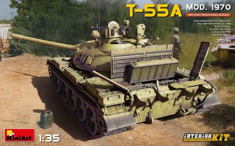ミニアート 1/35 T-55A mod.1970 フルインテリアキット 1/35 Miniart Soviet T55A Mod 1970 Tank w/Full Interior - Squadron.com