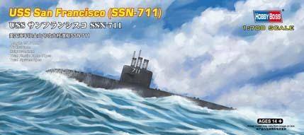 【美品】Misha&Puff Blueslate Submarine Seas 1/700 Hobby Boss USS San Francisco (SSN-711) Plastic Model Kit