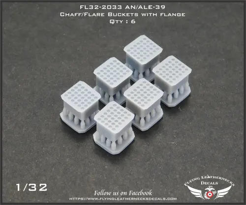1/32 Flying Leathernecks AN/ALE-39 Chaff/Flare buckets with flange