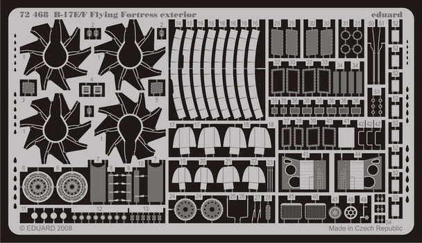 EDU72468 1/72 Eduard B-17E/F Exterior for Academy MMD Squadron EDU72468 1/72 Eduard B-17E/F Exterior for Academy MMD Squadron
