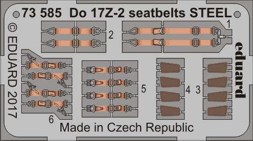 1/72 Eduard Seatbelts Do17Z2 Steel for ICM (Pre-Painted