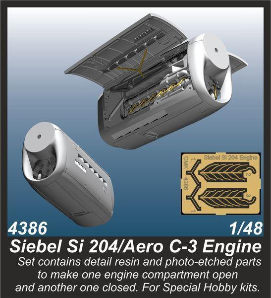 1/48 CMK Siebel Si 204/Aero C-3 Engine Resin - Squadron.com