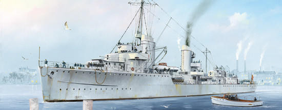 1/700 Trumpeter German Zerstorer Z-7 Destroyer 1942 - Squadron.com
