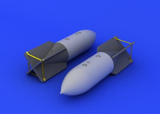 16個 セット eduard BRASSIN 648162 SC500 爆弾 1/48 Eduard Brassin SC 500 German bombs for - Squadron.com