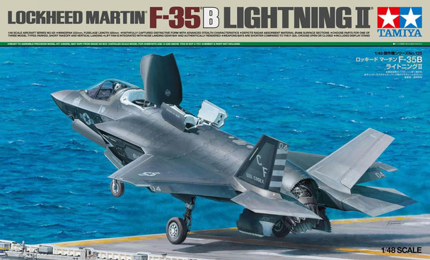TAMIYA 1/48 F３５Ｂ　LIGHTNING Ⅱ 1/48 Tamiya F-35B Lightning II Plastic Model Kit - Squadron.com