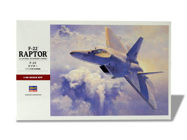 1/48 Hasegawa F-22 Raptor Plastic Model Kit - Squadron.com