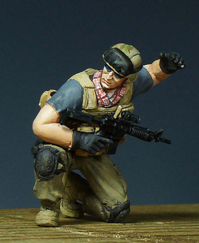 1/35 Trumpeter PMC Fire Movement Team in Iraq Figure Set (4