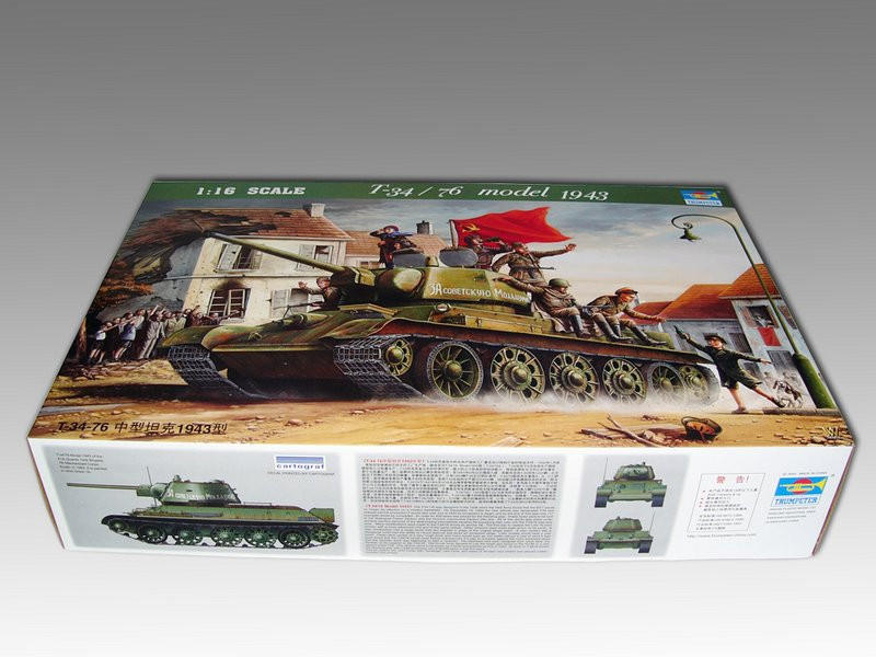 1/16 Trumpeter Russian T34/76 Mod 1943 Tank - Squadron.com
