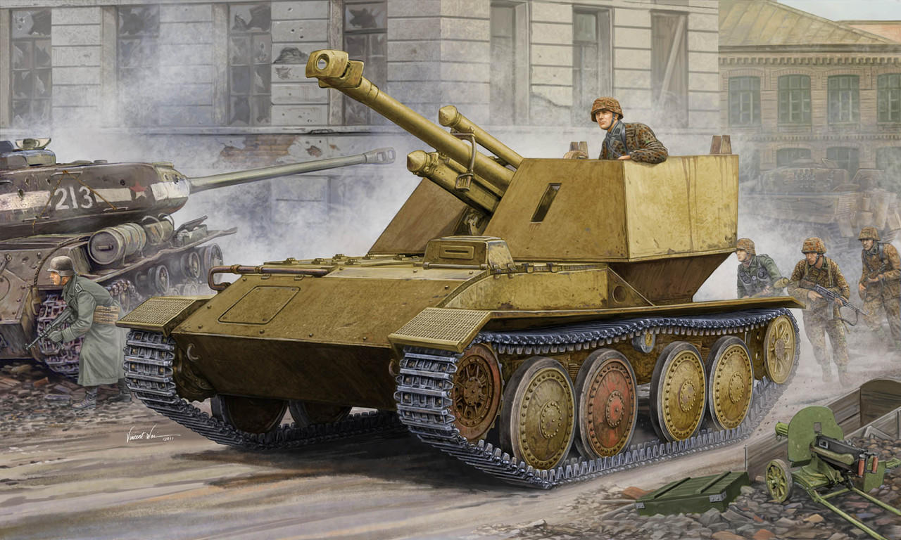 1/35 Trumpeter German Krupp/Ardelt 105mm leFH18 Waffentrager
