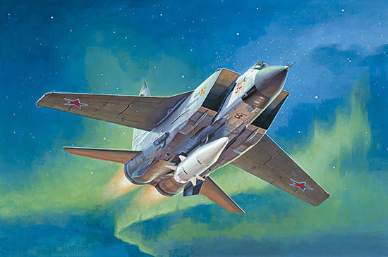 1/72 Trumpeter Russian MiG31BM Foxhound Fighter w/KH47M2 Ballistic