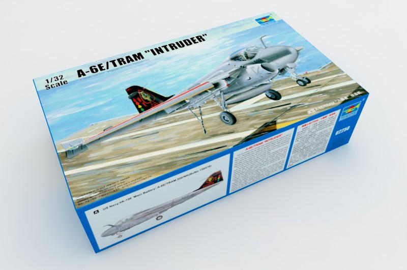 トランペッター 1/32 A-6E/TRAM イントルーダー プラモデル d2ldlup 1/32 Trumpeter A6E TRAM Intruder Aircraft - Squadron.com