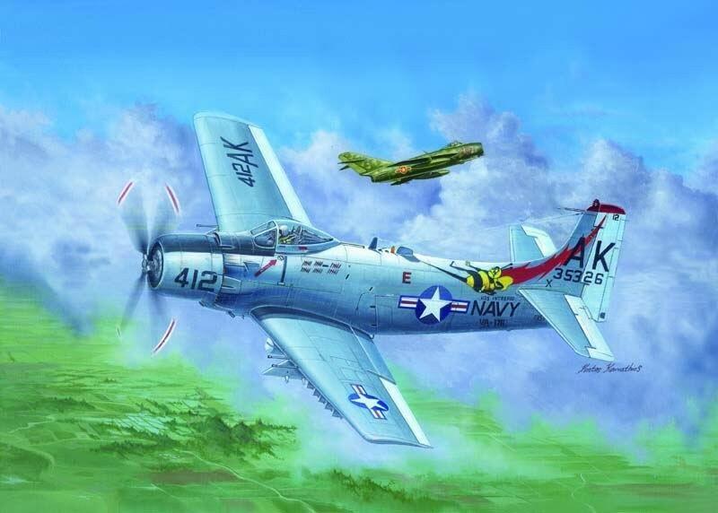 1/32 Trumpeter A1H AD6 Skyraider Aircraft - Squadron.com