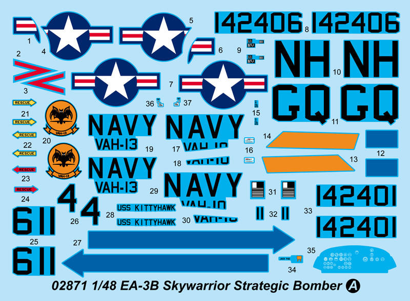 トランペッター 1/48 EKA-3B スカイウォーリアー プラモデル w17b8b5 Amazon.com: Trumpeter KA-3B Skywarrior Model Kit : Arts
