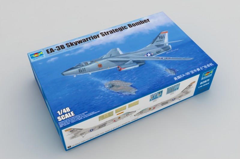 Kit Modellismo Trumpeter 1:48 - TA-3B Skywarrior Strategic Bomber (02870)