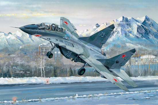Russian MIG-29UB Fulcrum 1/32スケール 1/32 Trumpeter Russian MiG29UB Fulcrum Fighter - Squadron.com