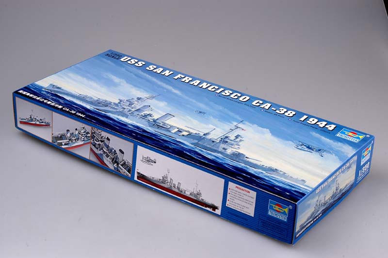 トランペッター 1/350 米海軍 サンフランシコ CA-38 1944 プラモデル 1/350 Trumpeter USS San Francisco CA38 Heavy Cruiser 1944