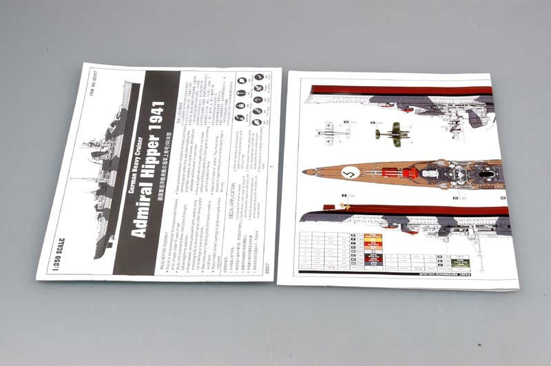 1/350 Trumpeter German Admiral Hipper Heavy Cruiser 1941