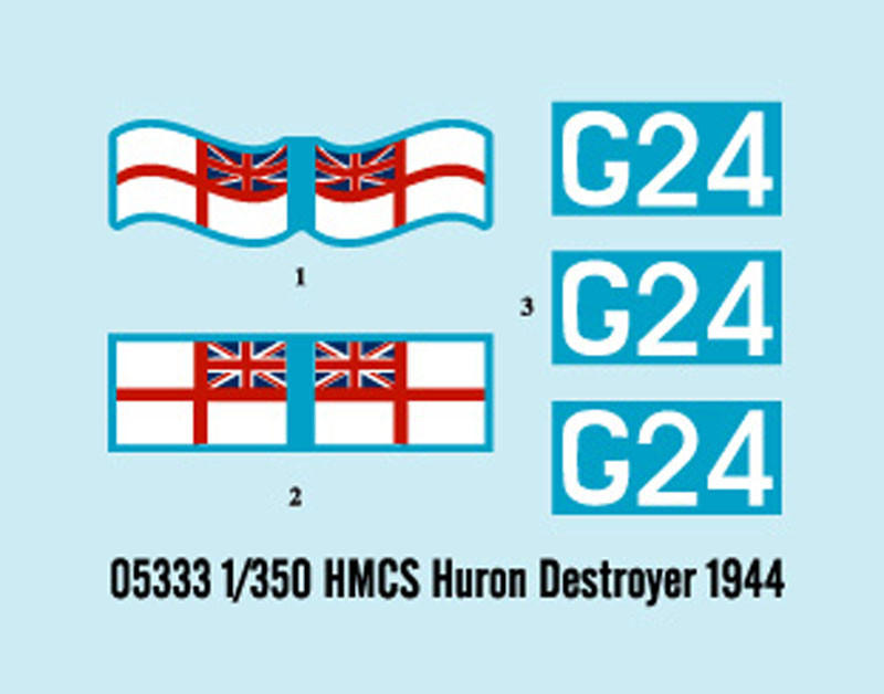 1/350 Trumpeter HMCS Huron Canadian Tribal Class Destroyer