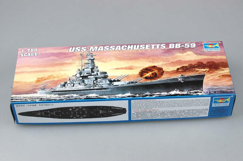 1/700 Trumpeter USS Massachusetts BB59 Battleship - Squadron.com
