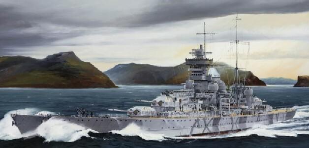 1/700 Trumpeter German Prinz Eugen Heavy Cruiser 1942 - Squadron.com