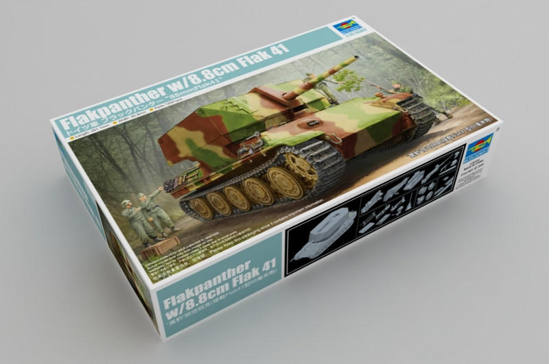 Flakpanther プラモデル 完成品？ 1/35 Trumpeter Flakpanther Tank w/8.8cm Flak 41 - Squadron.com