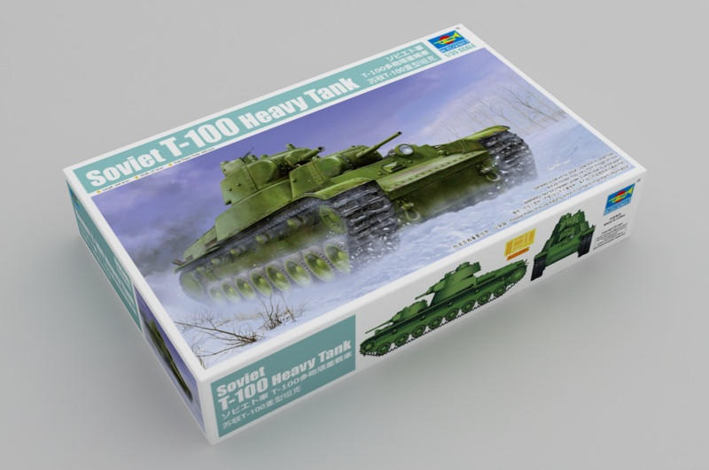 1/35 Trumpeter Soviet T100 Heavy Tank Plastic Model Kit - Squadron.com