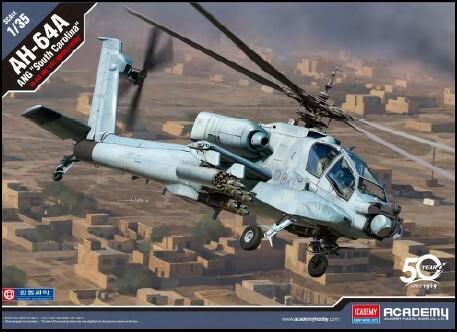 プラモデル完成機　1/35　AH-64A ANG「South Carolina」 1/35 Academy AH64A ANG South Carolina Attack Helicopter - Squadron.com