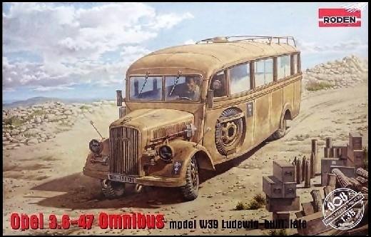 1/35 Roden Opel Blitz 3.6-47 Model W39 Ludewig Late Omnibus
