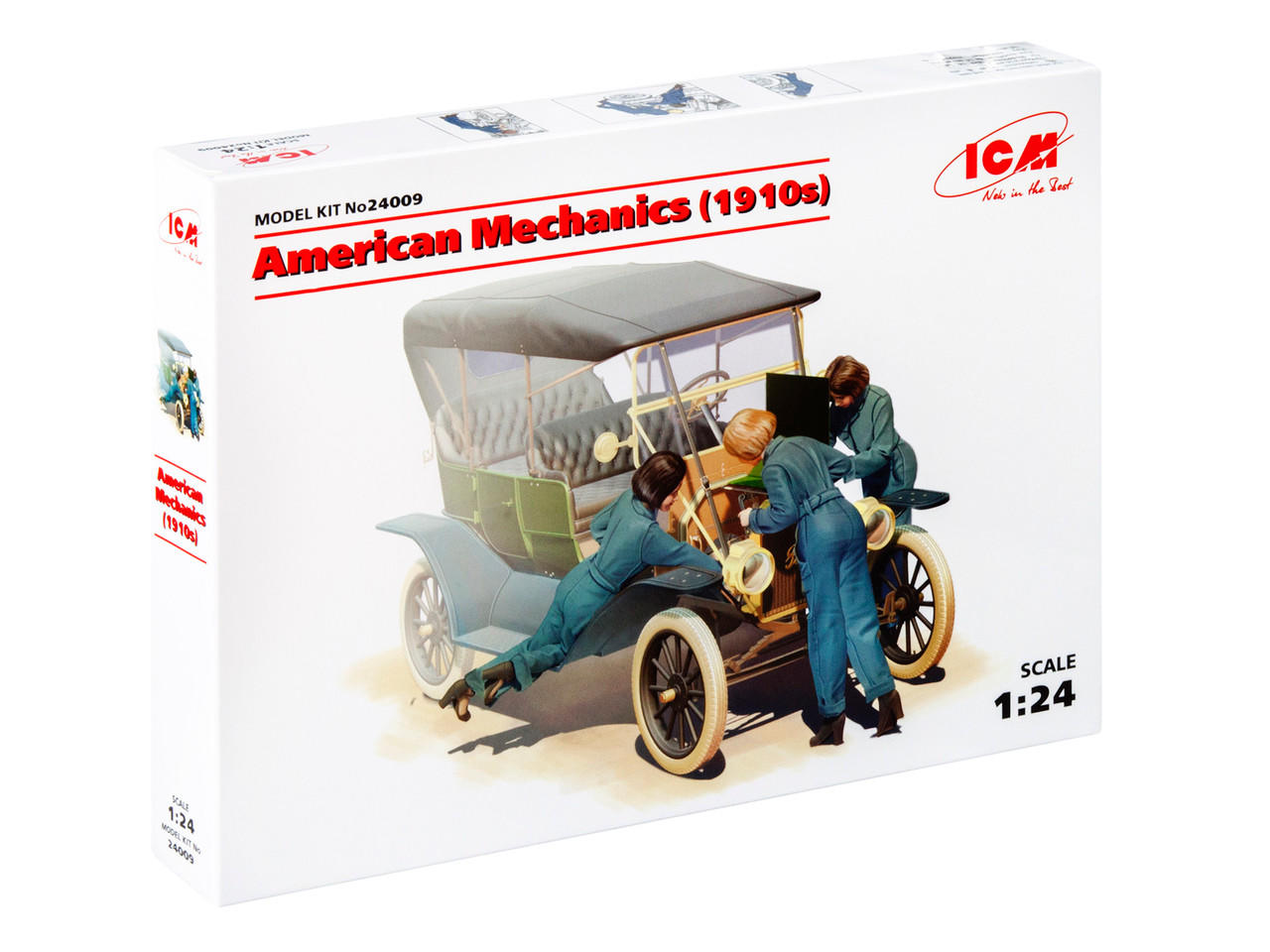 1/24 ICM American mechanics (1910s) (3 figures) - Squadron.com