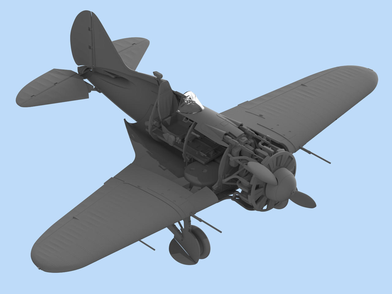 1/32 ICM I-16 type 28, WWII Soviet Fighter - Squadron.com