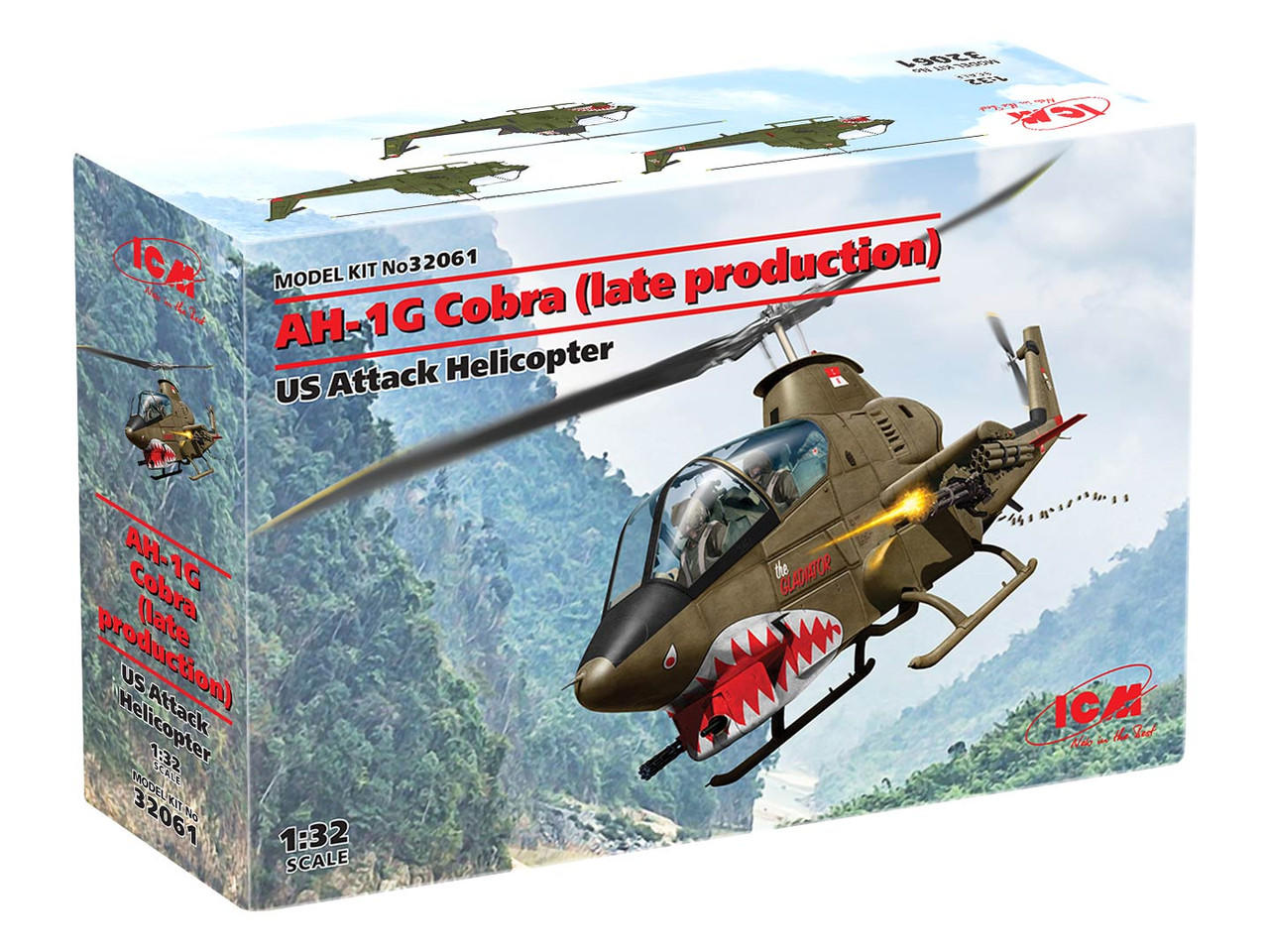 1/32 ICM AH-1G Cobra (late production), US Attack Helicopter