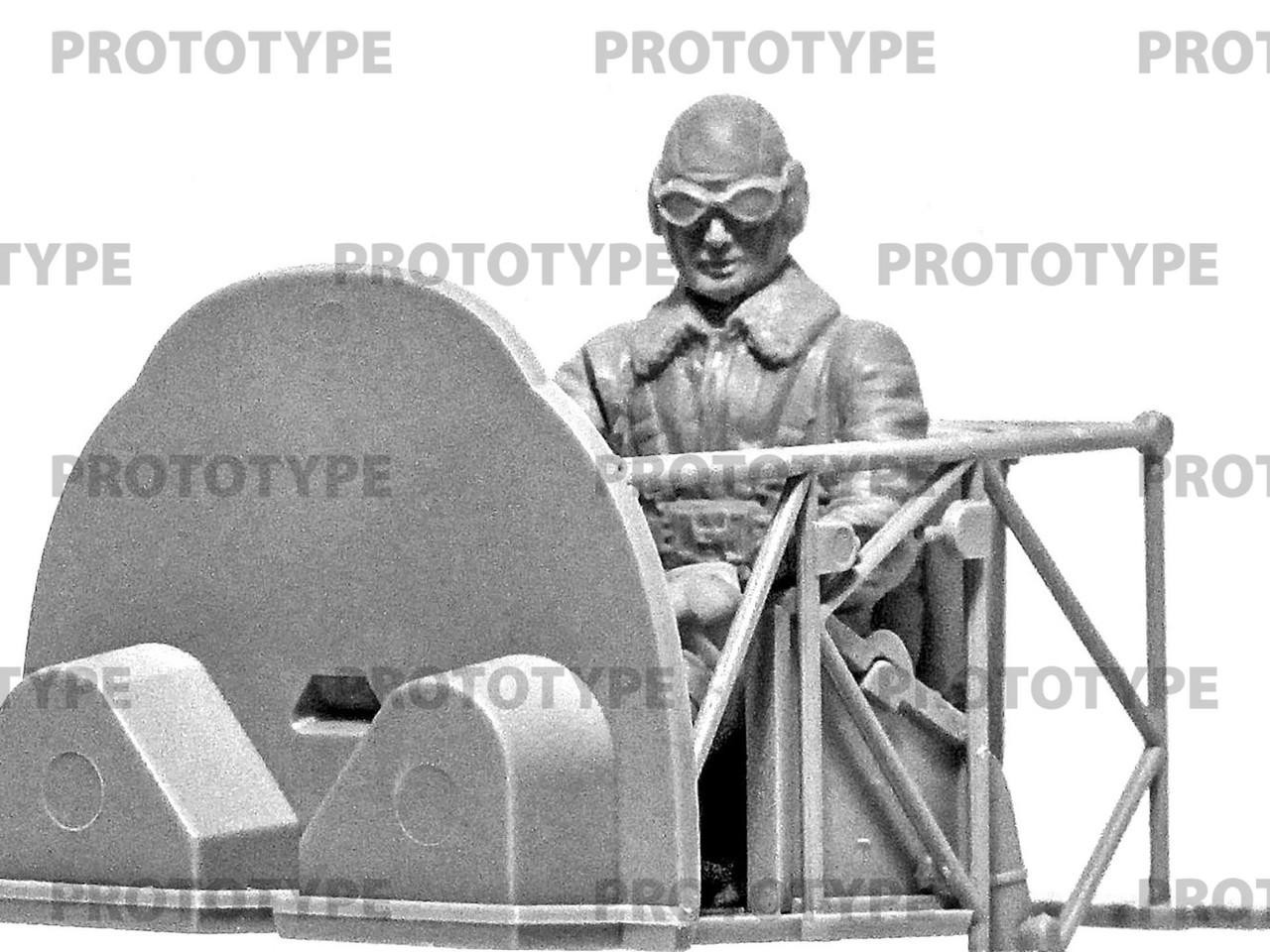 1/32 ICM WWII Axis Pilots in the cockpit (German Italian Japanese