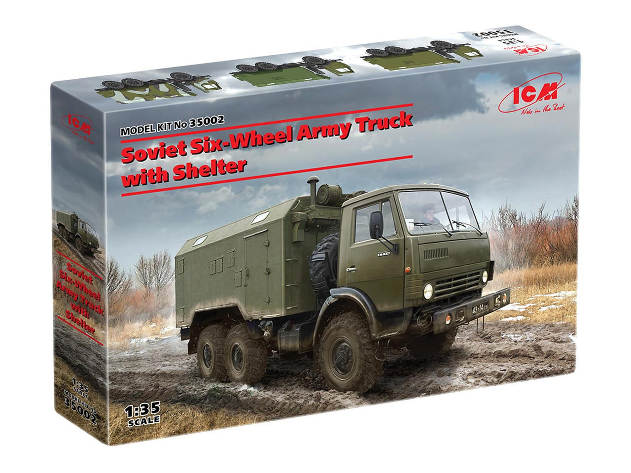 1/35 ICM Soviet Six-Wheel Army Truck with Shelter - Squadron.com