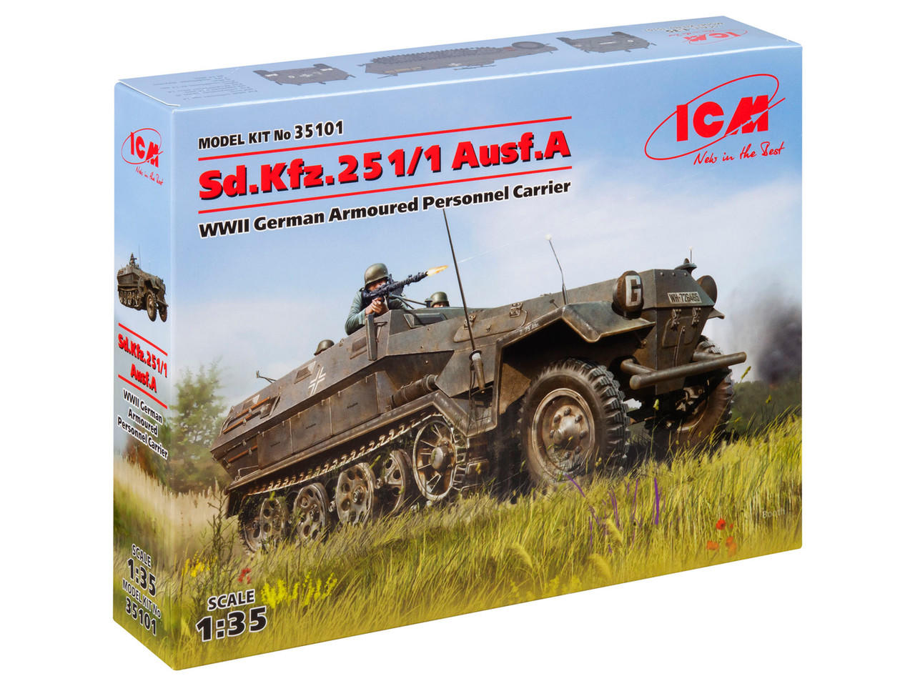 Maquette véhicule militaire : Sd.Kfz.251/10 - Italeri - Rue des Maquettes