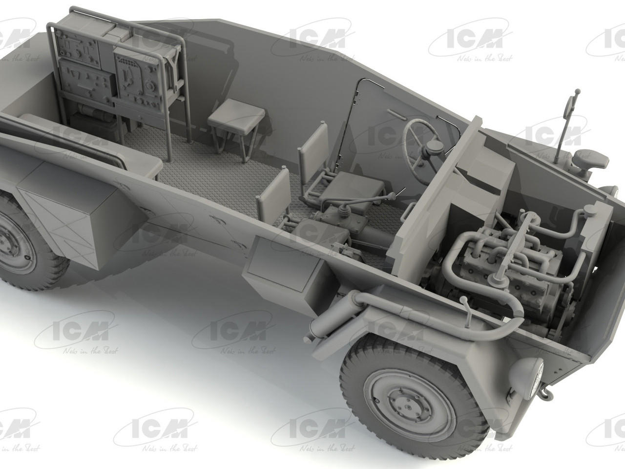 1/35 ICM Sd.Kfz. 247 Ausf.B, German Command Armoured Vehicle