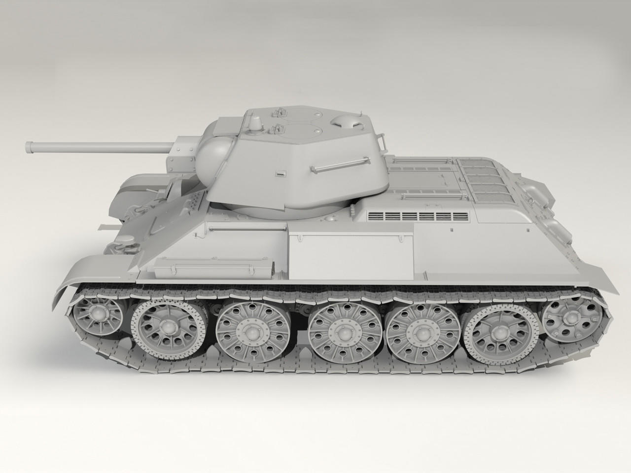 1/35 ICM Pz.Kpfw. T-34-747(r), WWII German Medium Tank - Squadron.com