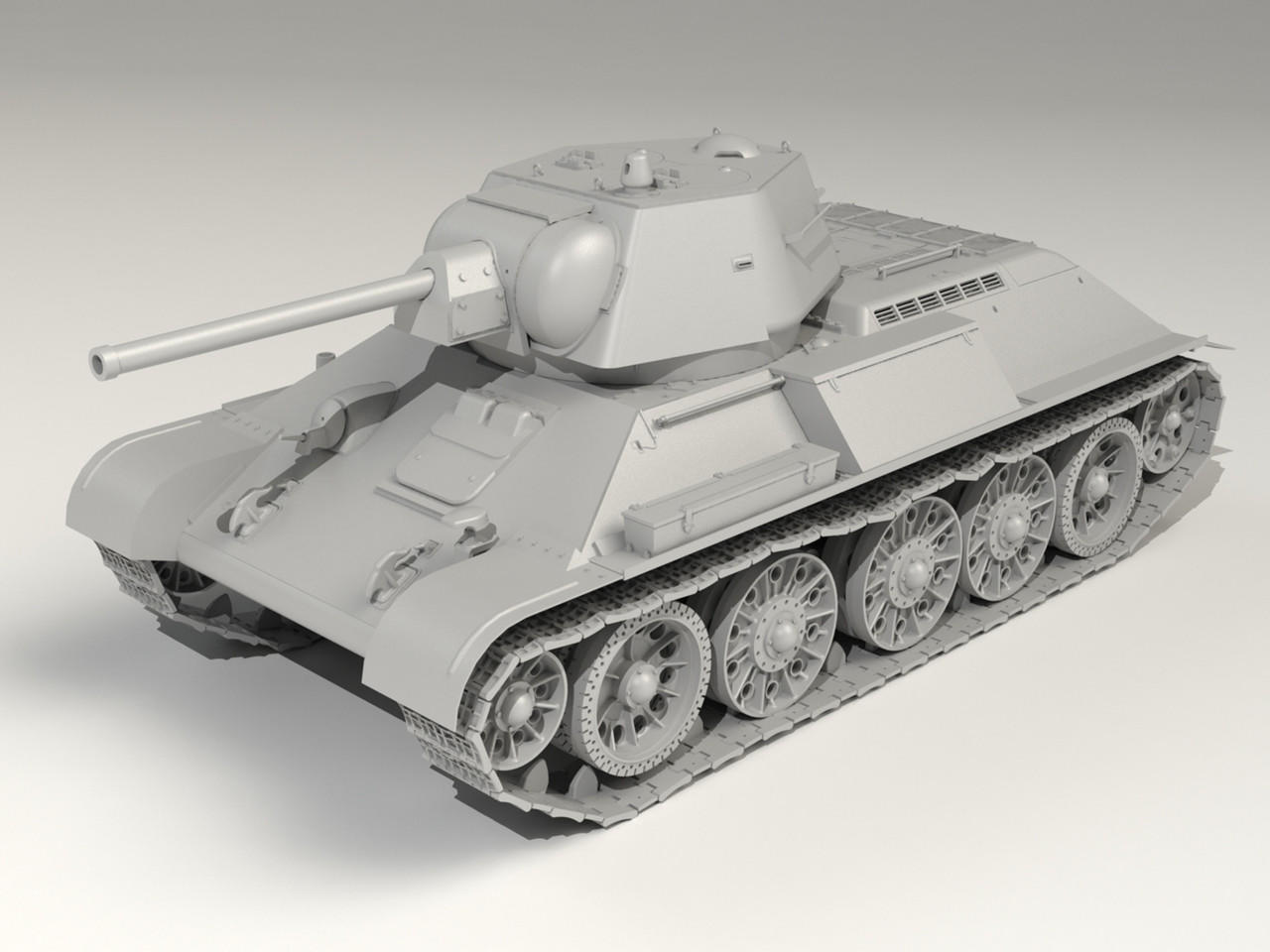 1/35 ICM Pz.Kpfw. T-34-747(r), WWII German Medium Tank - Squadron.com