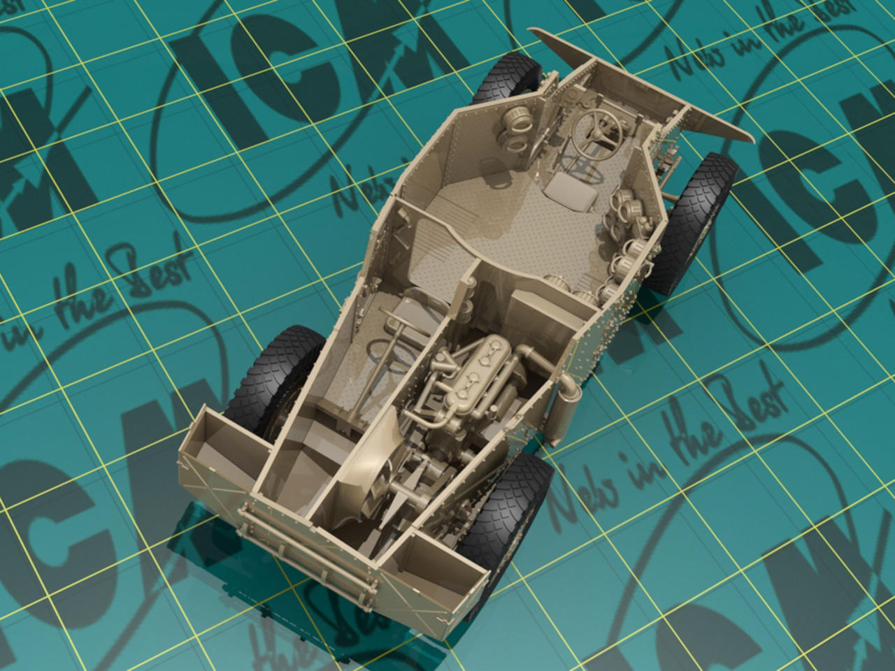 1/35 ICM Panzersphwagen P 204 (f), WWII German Armoured Vehicle