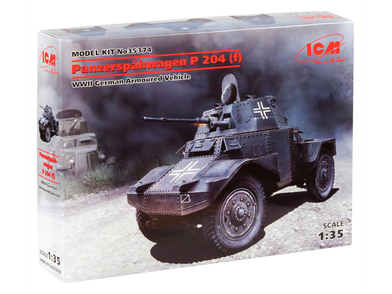 1/35 ICM Panzersphwagen P 204 (f), WWII German Armoured Vehicle