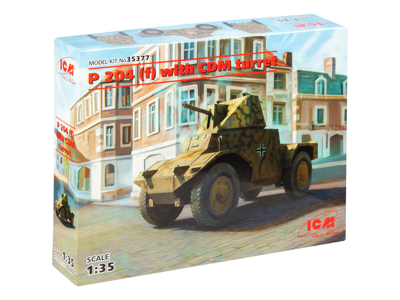 1/35 ICM Panzerspahwagen P 204 (f) with CDM turret, WWII German