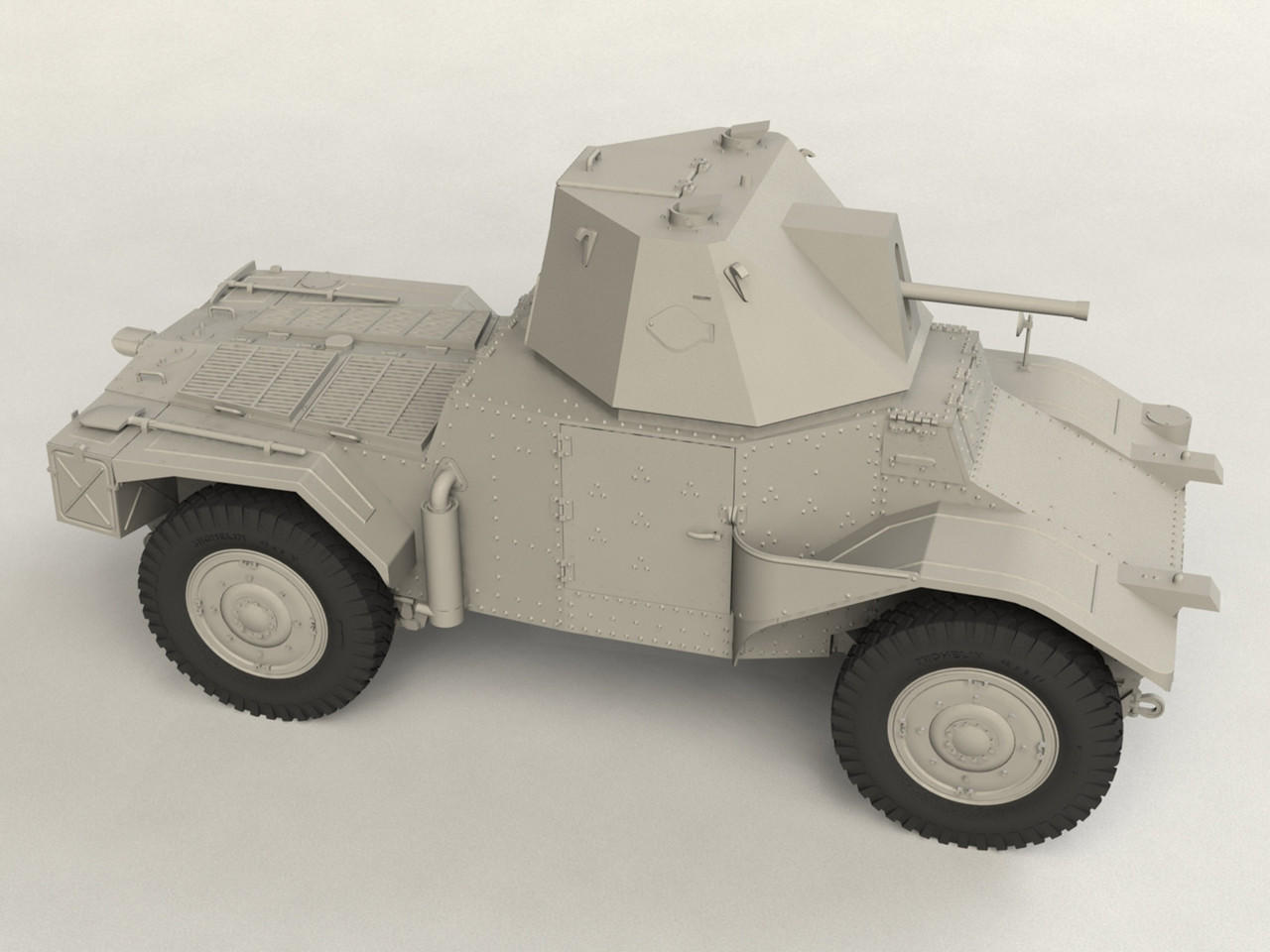 1/35 ICM Panzerspahwagen P 204 (f) with CDM turret, WWII German