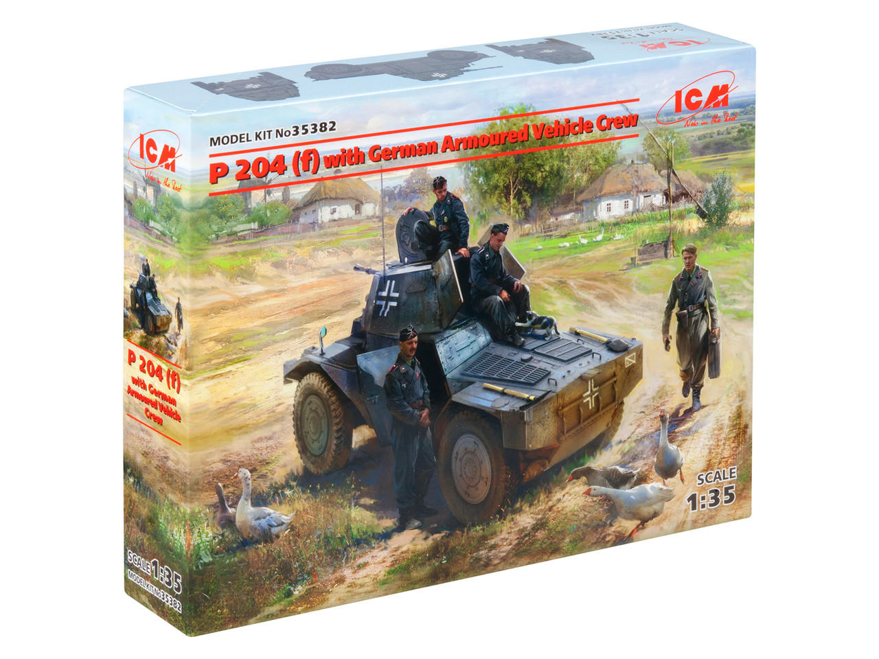 1/35 ICM P 204 (f) with German Armoured Vehicle Crew - Squadron.com