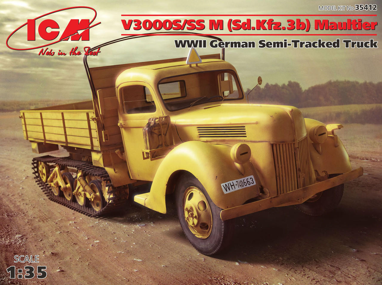 1/35 ICM V3000S/SS M (Sd.Kfz.3b) Maultier, WWII German Semi
