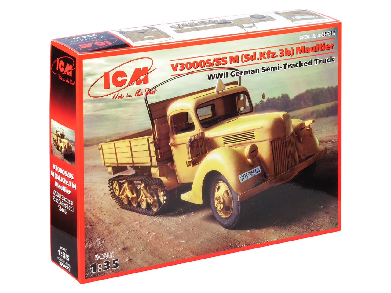 FORD V3000 Maultier 1/35スケール未組立キット IN PROCESS! V3000S/SSM Maultier 'Einheitsfahrerhaus' WWII