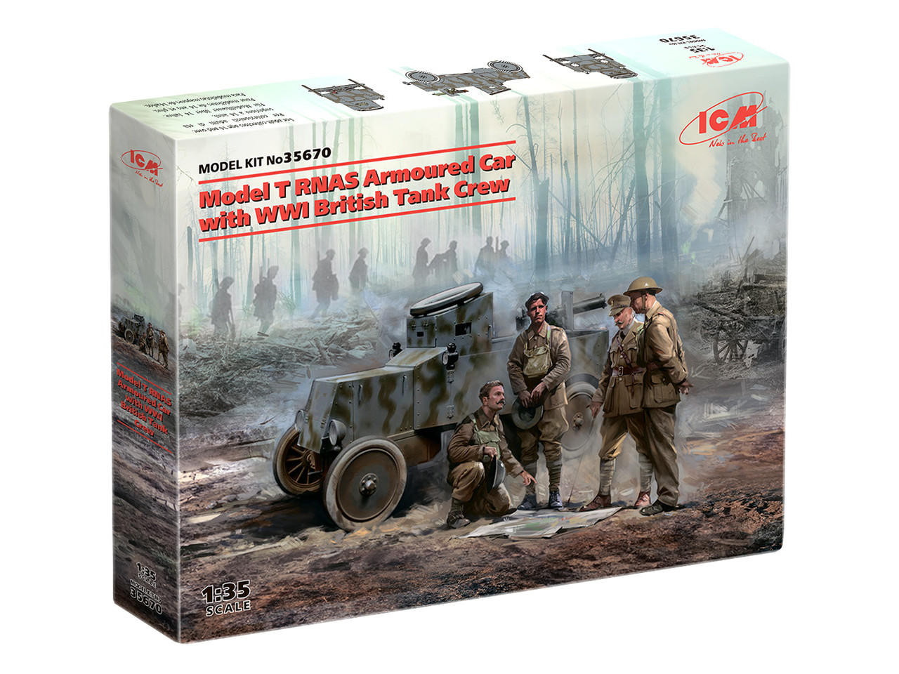 1/35 Scale Resin Model Kit: Unpainted British Tank Crew Figures (WWII Militaria)