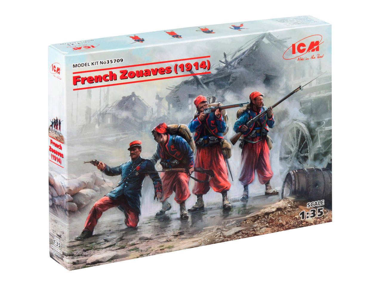 1/35 ICM French Zouaves (1914) (4 figures) - Squadron.com